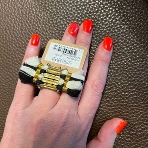 ShiraLeah Keira Brush Beaded Ring